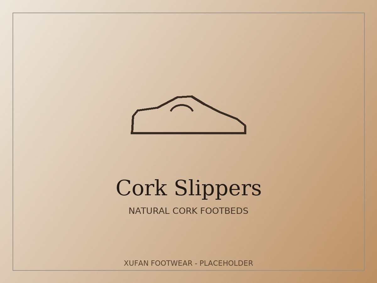 OEM slip-on cork slippers manufacturer — Cork Slippers collection