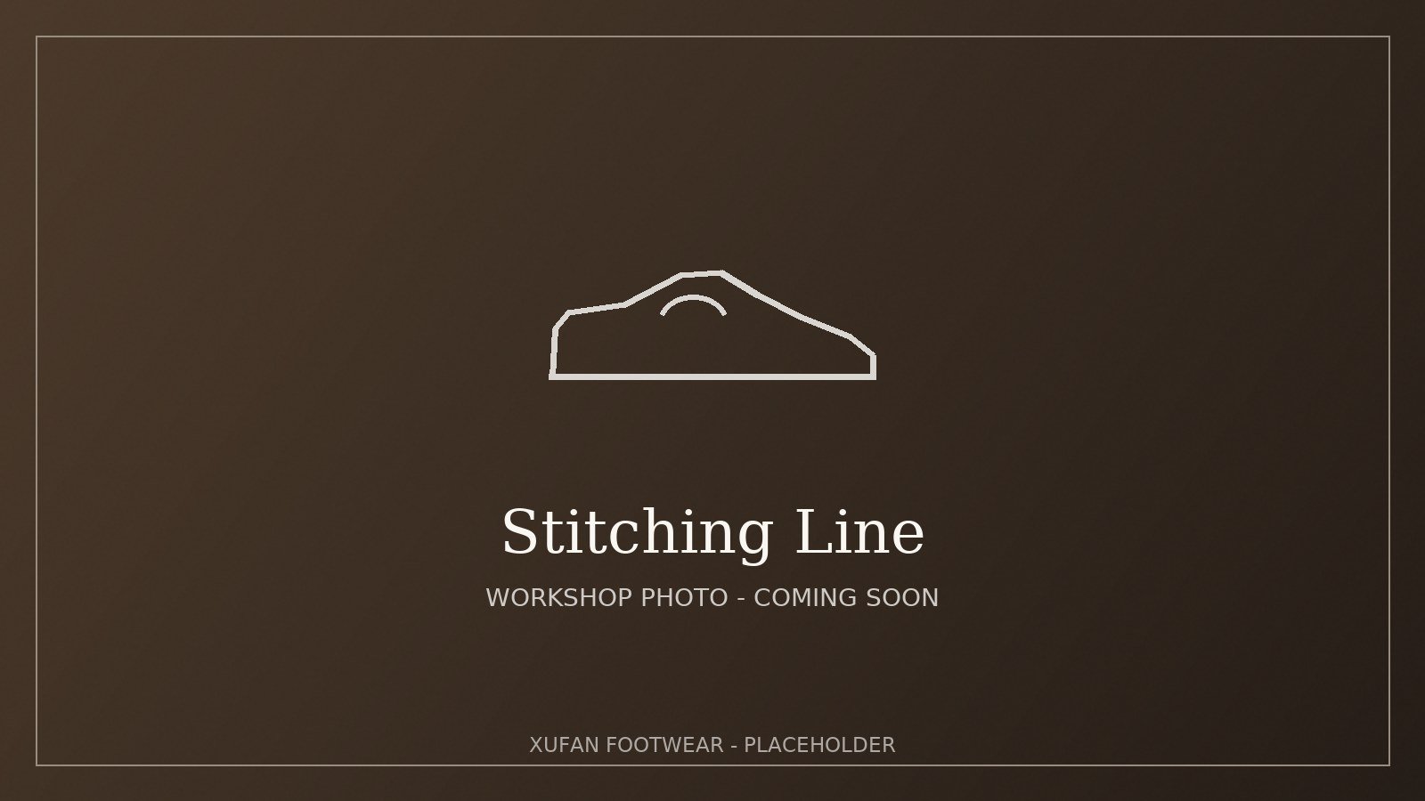 Stitching line at XuFan footwear factory