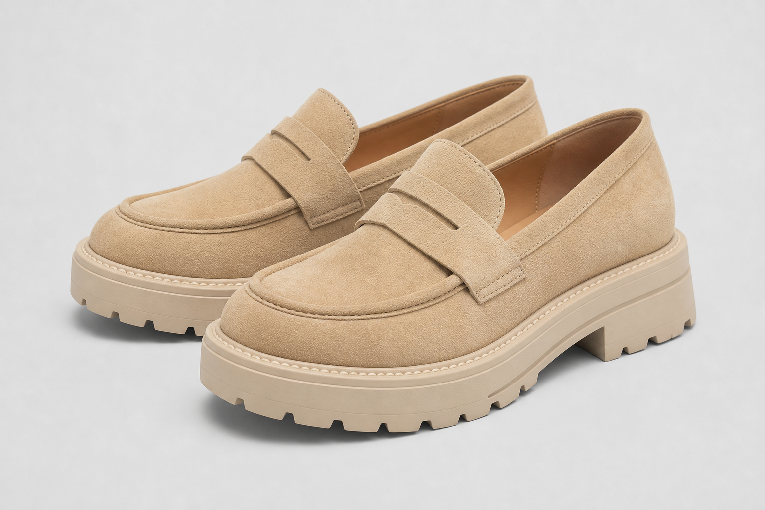 OEM suede loafers — XuFan style XF-1002