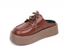 Platform Mule Lace Loafers — OEM footwear manufacturer